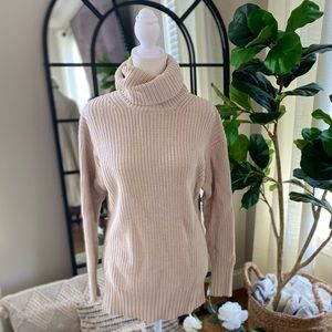 Beige turtleneck sweater